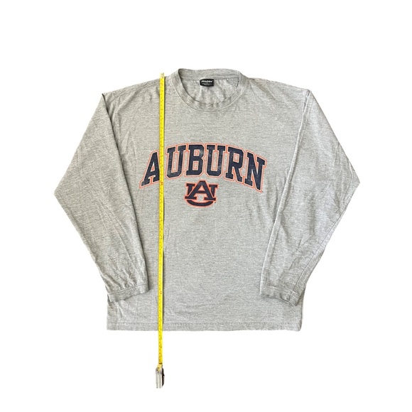 Vintage Auburn University T-Shirt Men’s L Grey Long Sleeve 90s College Graphic - Picture 4 of 8